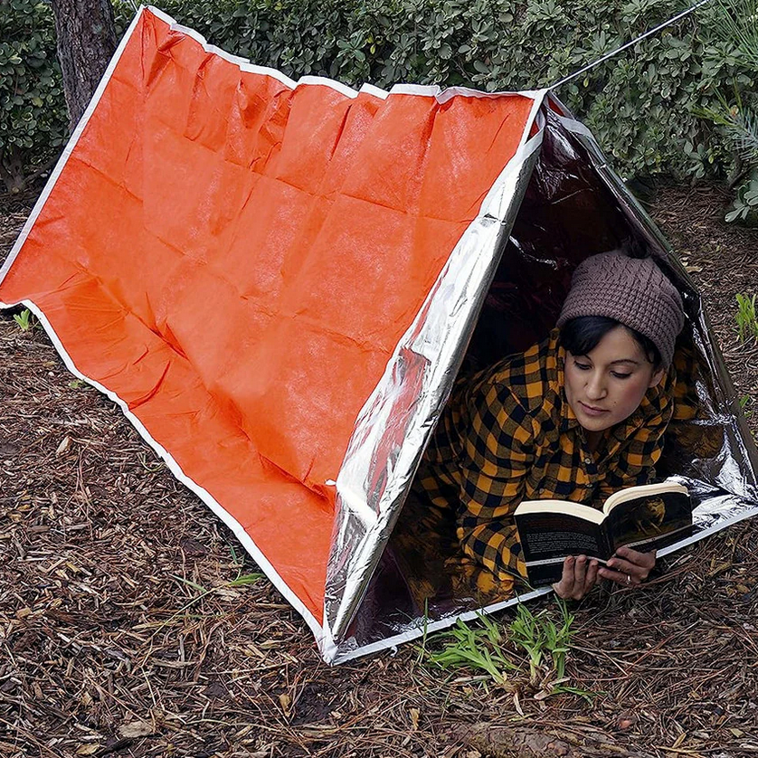 Heat-Capture Waterproof Emergency Tube Tent
