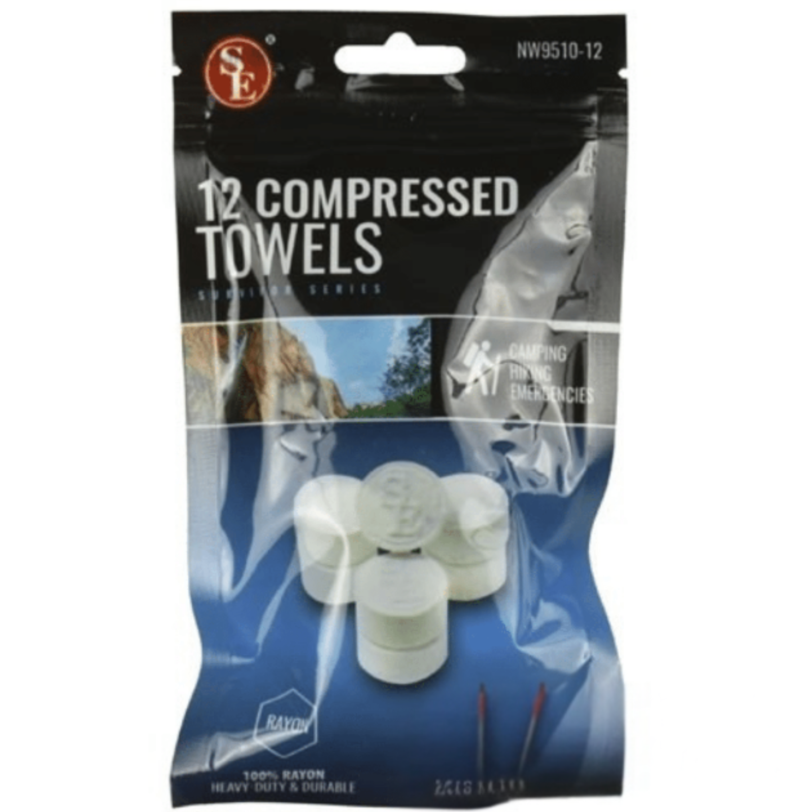 Compressed Disposable Towels (Expands to 8.5"x9.5")