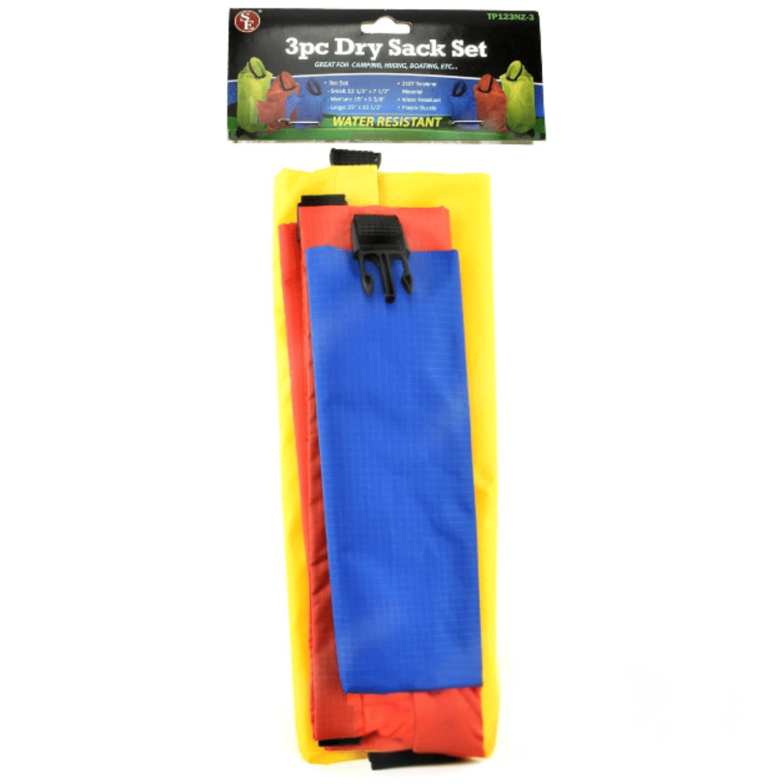 3-Piece Water Resistant Essential Dry Sack Set