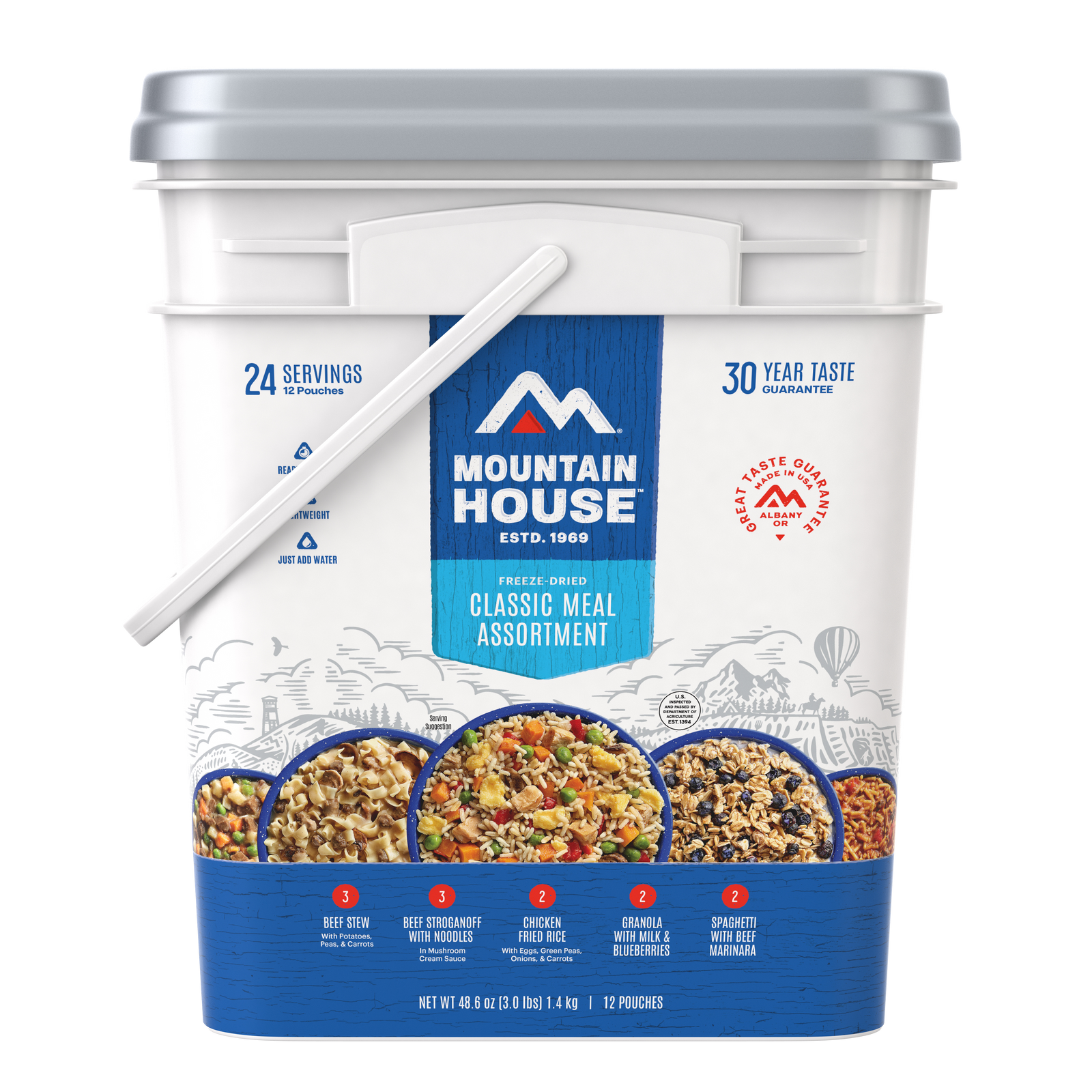 Mountain House Classic Bucket - 24 Servings