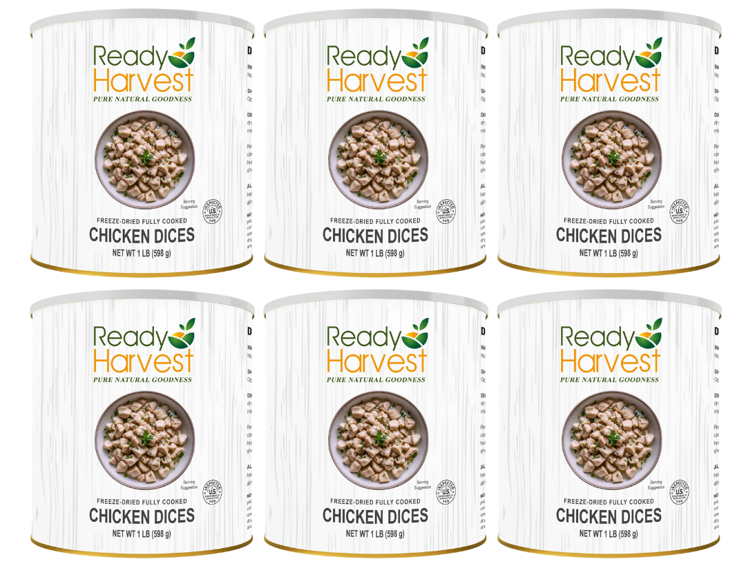 Ready Harvest Freeze-Dried Chicken Dices (Fully Cooked)