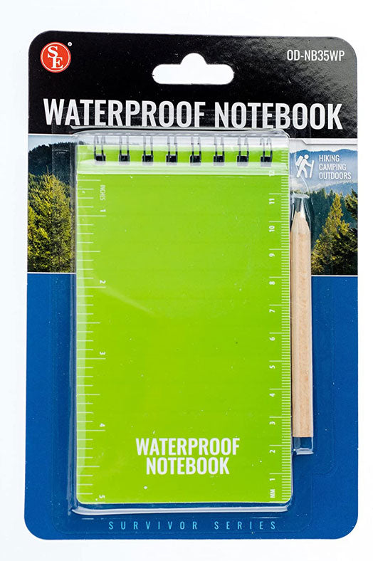 Waterproof and Tear-Resistant Emergency Notebook with Pencil (50 Pages)