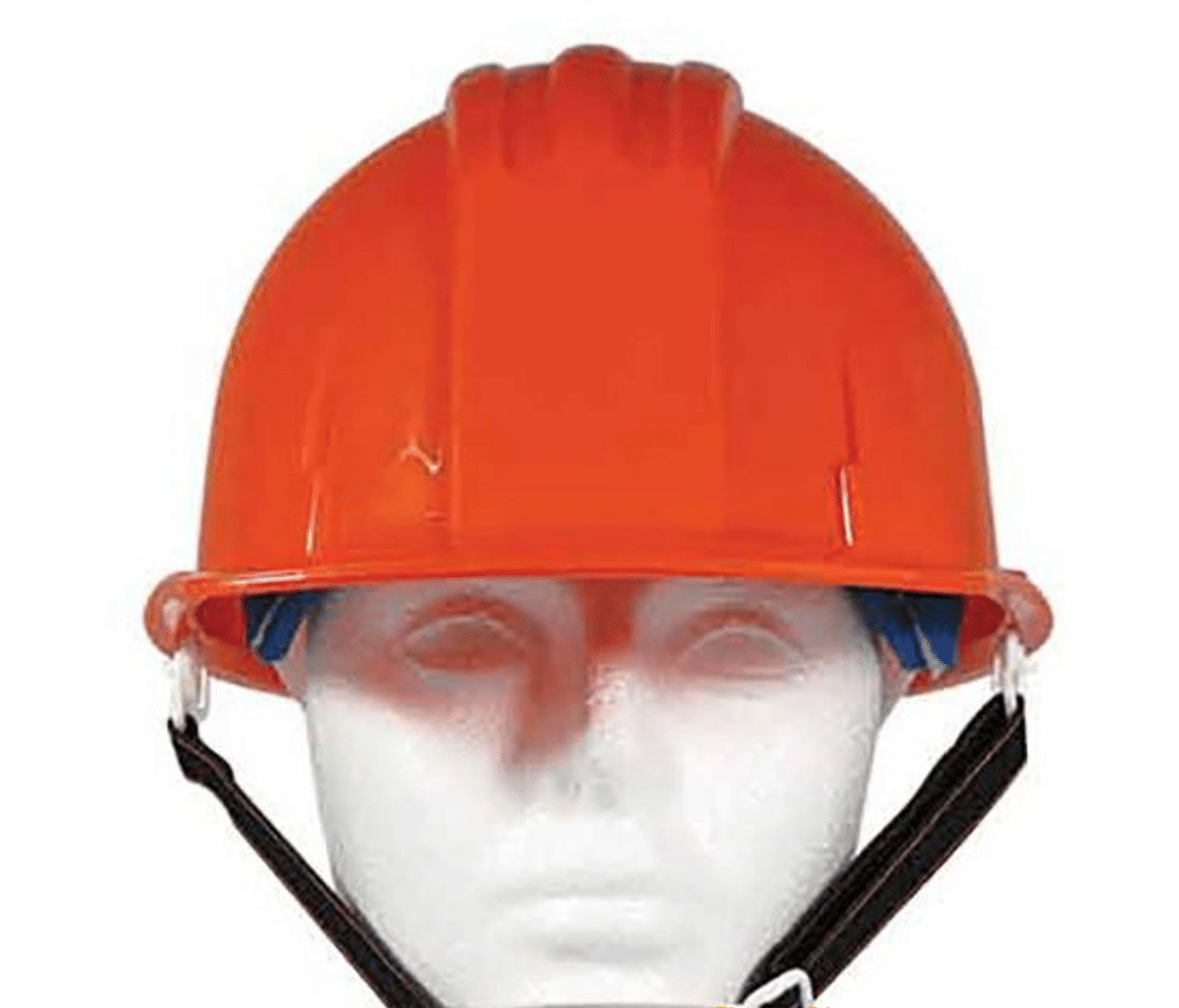Orange Emergency Hard Hat With Adjustable Chin Strap (ANSI Approved)