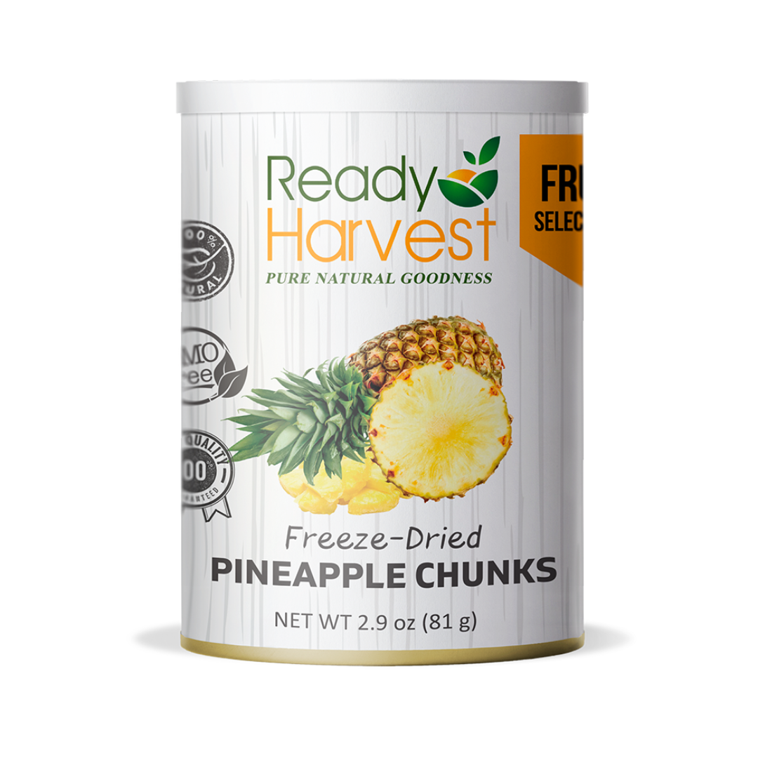 Ready Harvest Pantry Can – Freeze-Dried Pineapple Chunks (2.9 oz)