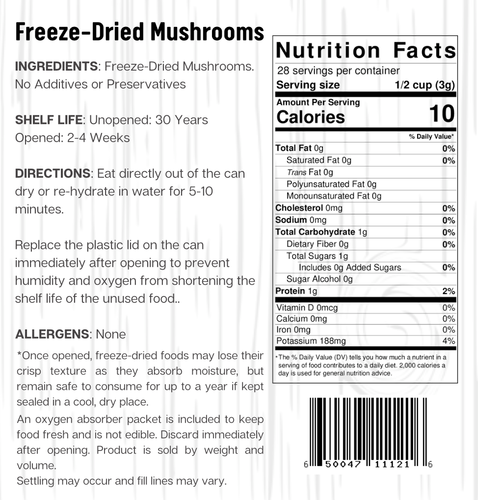 Ready Harvest Freeze-Dried Onions (30-Year Shelf Life)