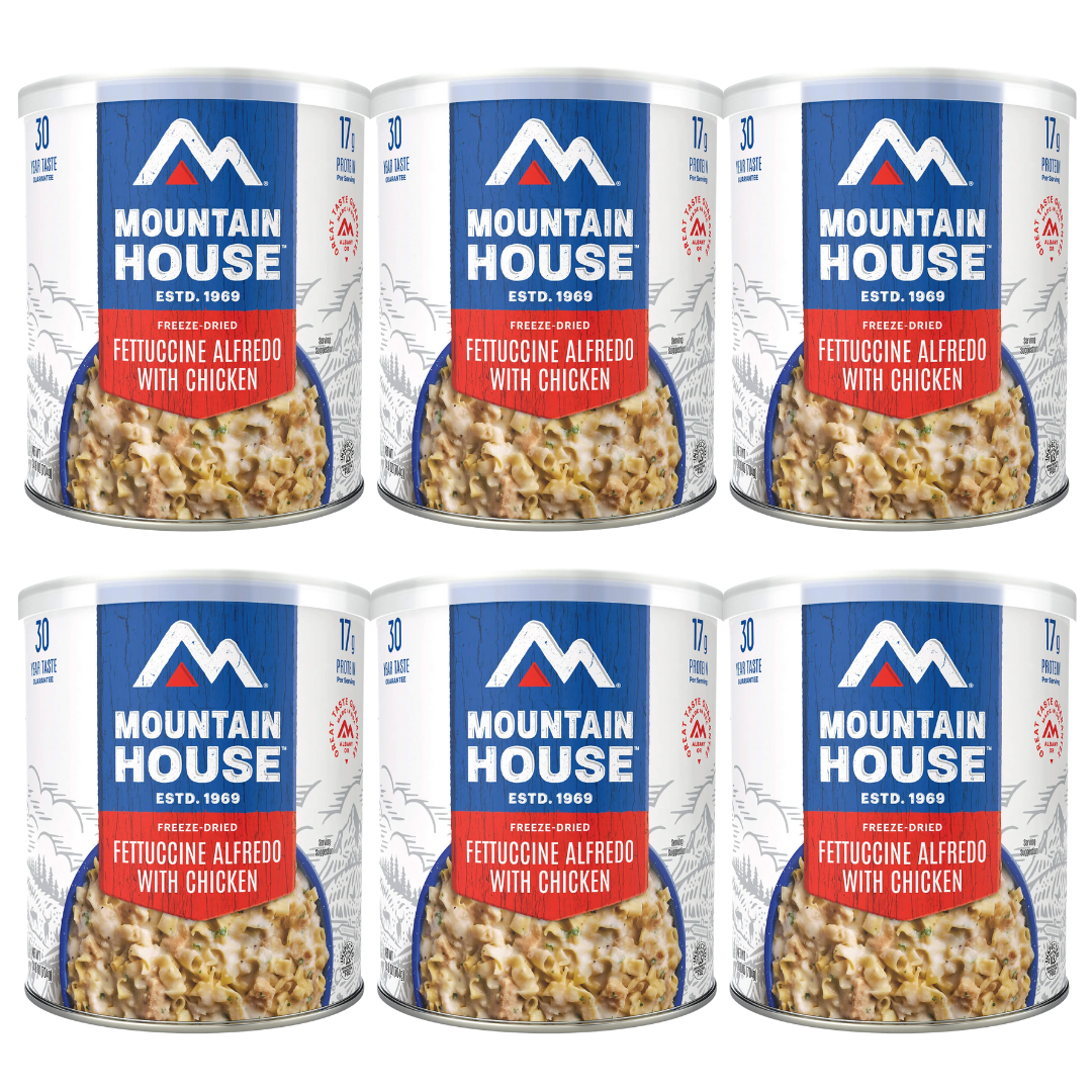 Freeze-Dried Fettuccine Alfredo with Chicken Can - Mountain House