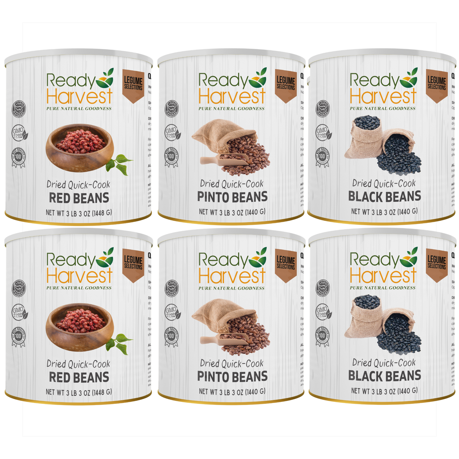 Ready Harvest Quick-Cook Beans Variety Kit (25-Year Shelf Life)