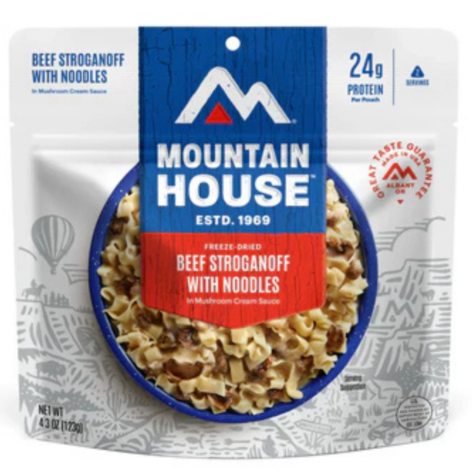 Freeze-Dried Beef Stroganoff Pouch - Mountain House