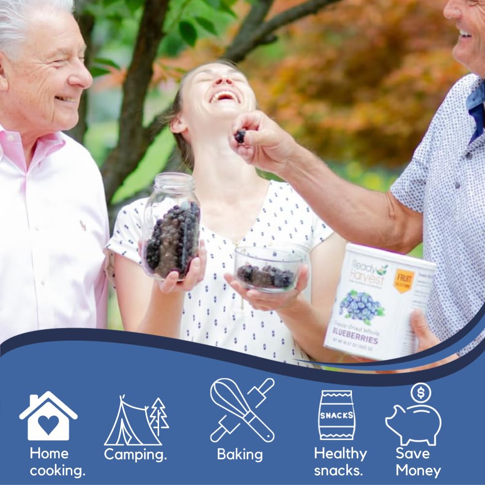 Ready Harvest Freeze-Dried Whole Blueberries (30-Year Shelf Life)