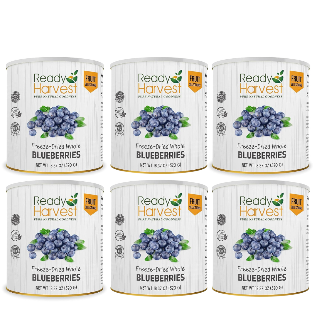 Ready Harvest Freeze-Dried Whole Blueberries (30-Year Shelf Life)