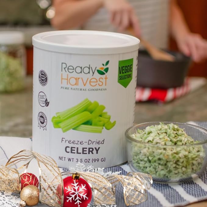 Ready Harvest Freeze-Dried Celery (30-Year Shelf Life)