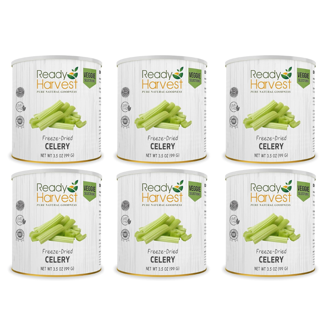 Ready Harvest Freeze-Dried Celery (30-Year Shelf Life)