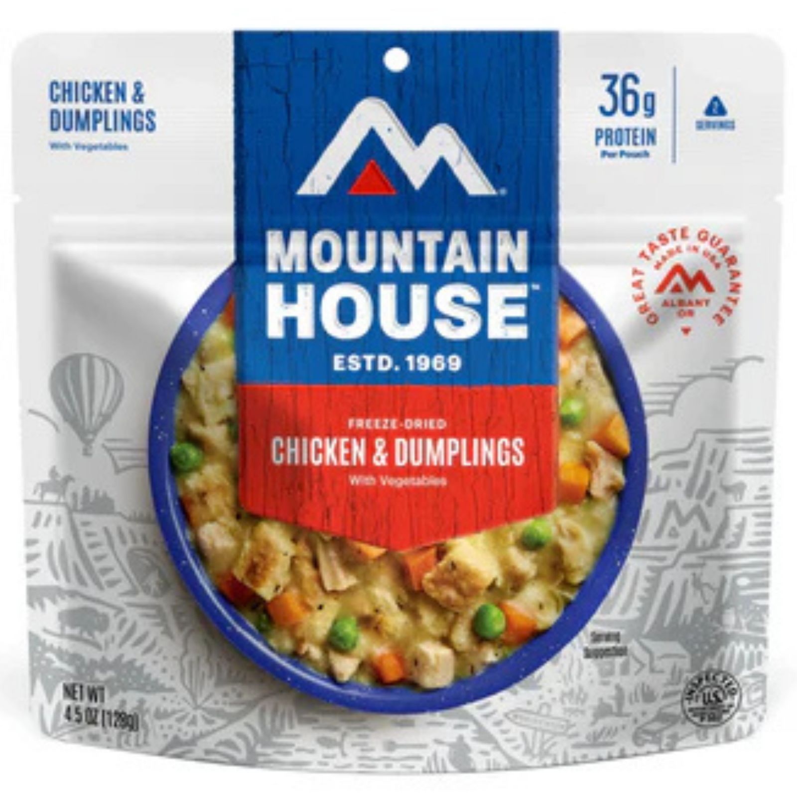 Freeze-Dried Chicken and Dumplings Pouch - Mountain House
