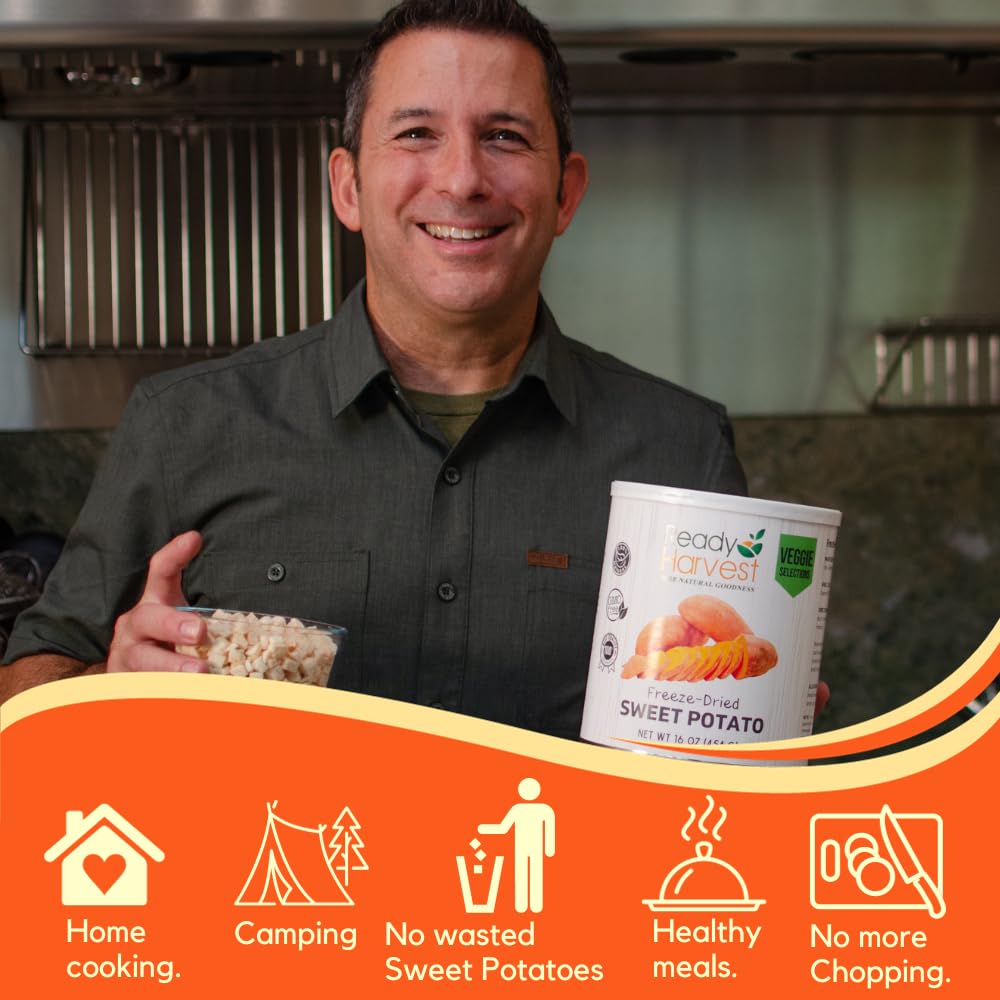 Ready Harvest Freeze-Dried Sweet Potatoes (30-Year Shelf Life)