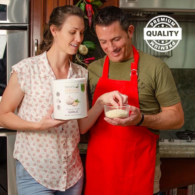 Ready Harvest Freeze-Dried Garlic (25-Year Shelf Life)