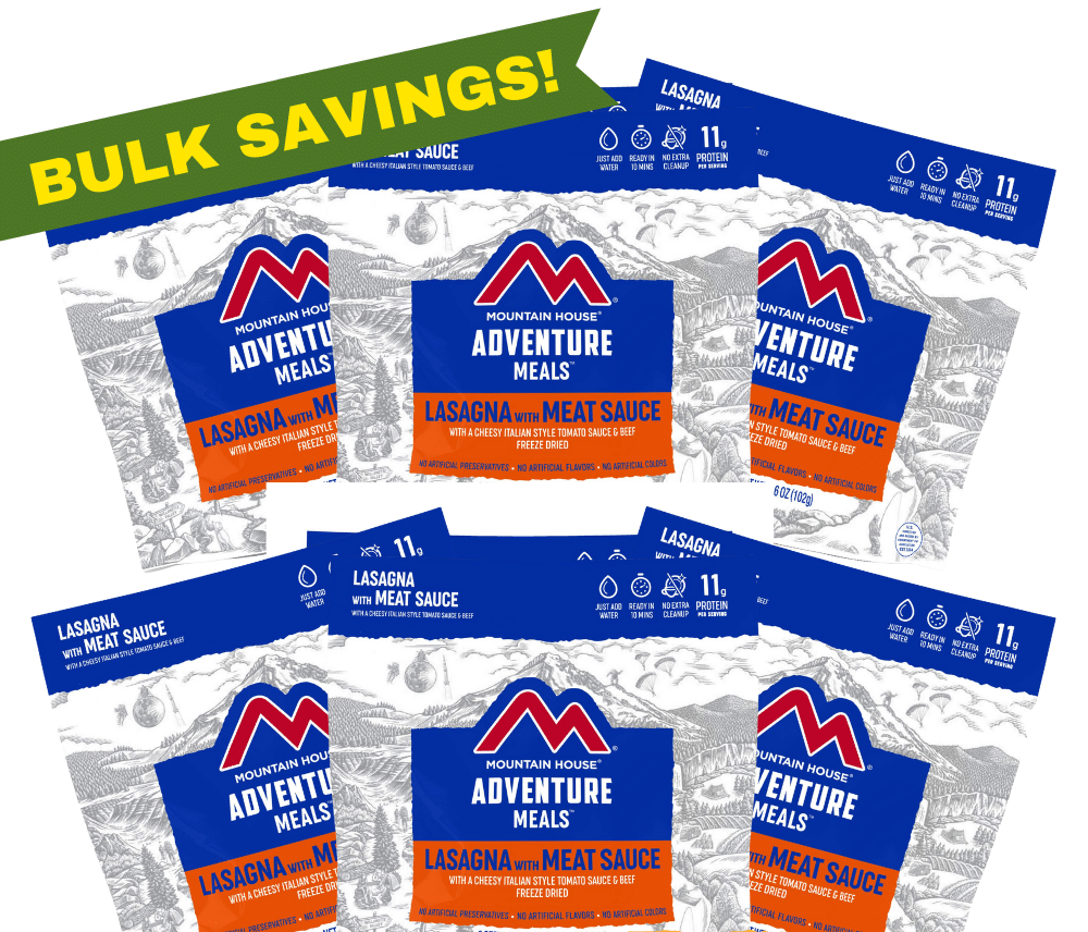 Freeze-Dried Beef Lasagna with Cheesy Marinara Sauce Pouch - Mountain House