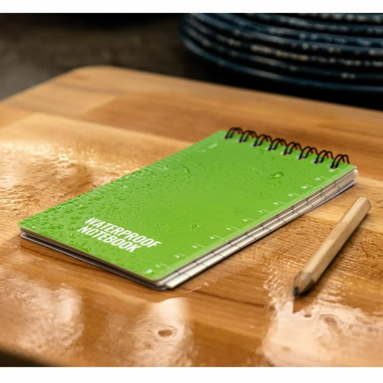 Waterproof and Tear-Resistant Emergency Notebook with Pencil (50 Pages)