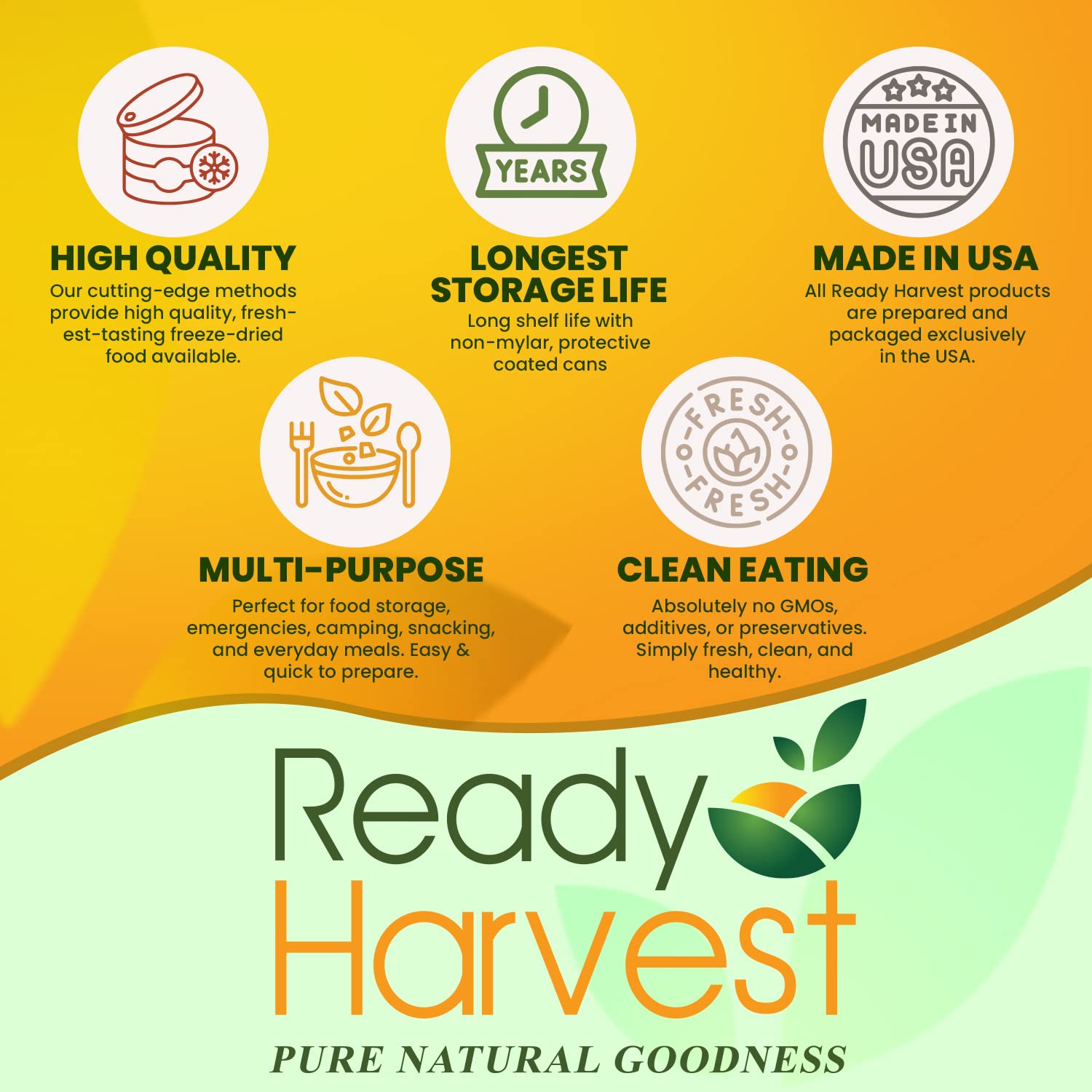 Ready Harvest Quick Oats (25-Year Shelf Life)