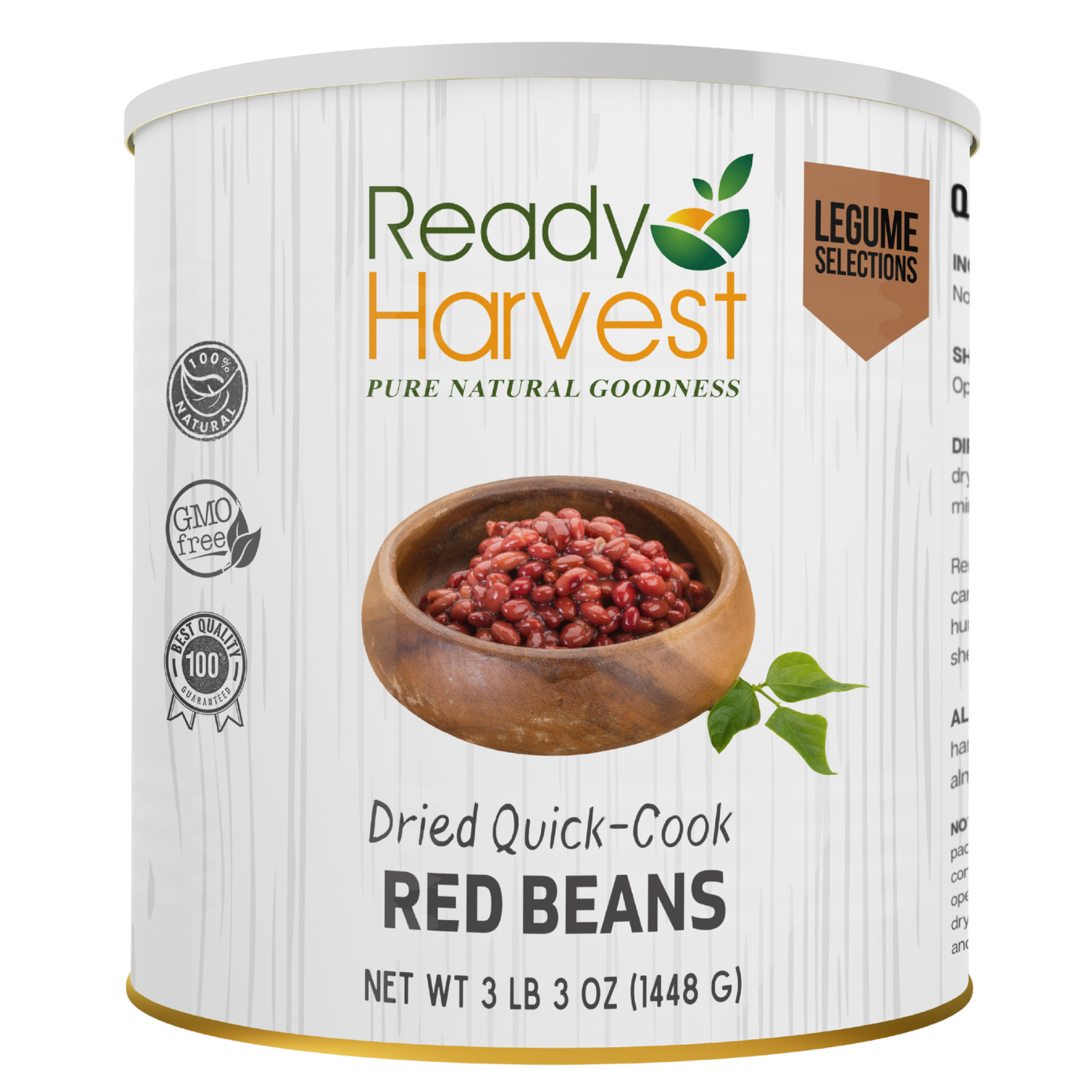 Ready Harvest Premium Quick-Cook Red Beans (25-Year Shelf Life)