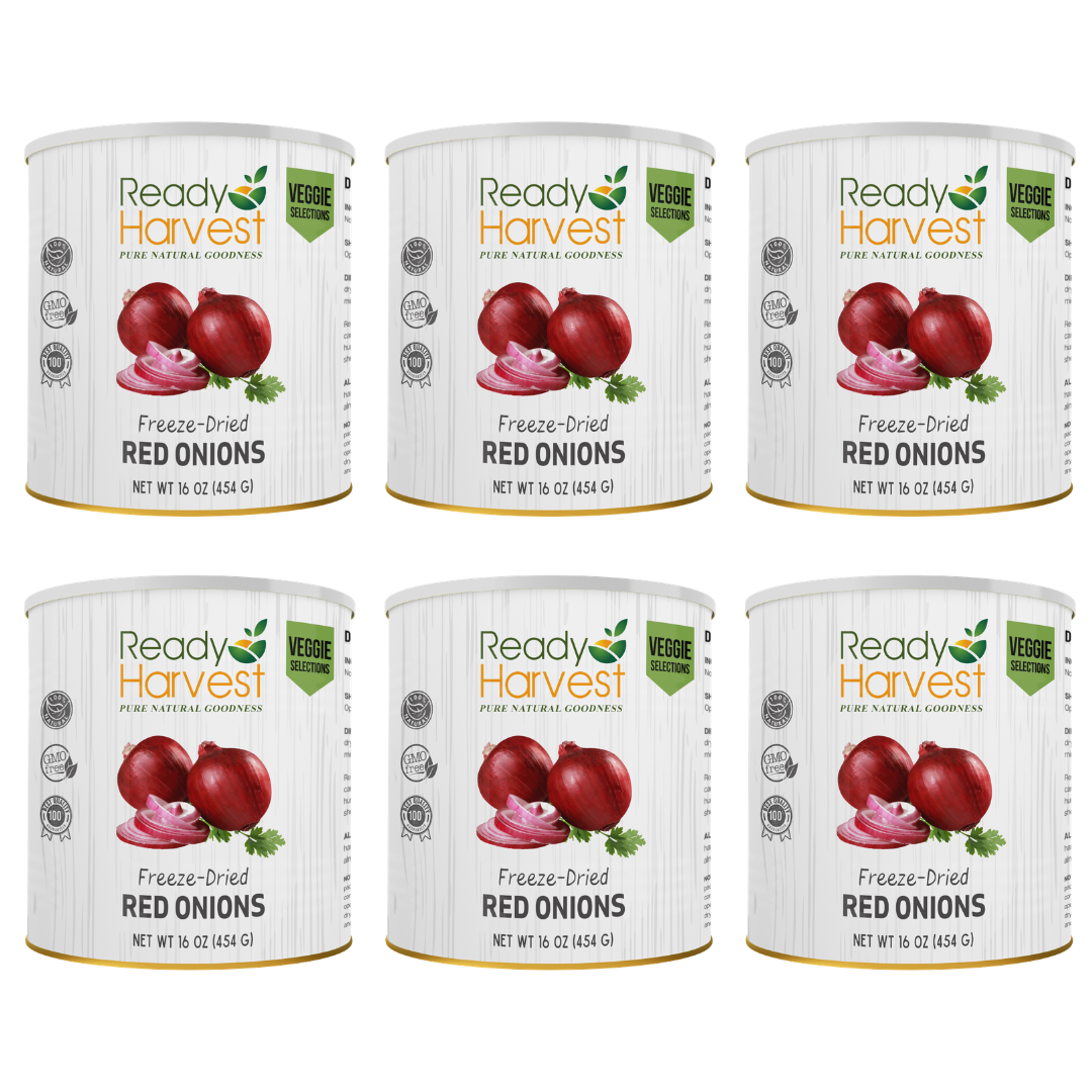 Ready Harvest Freeze-Dried Red Onions (30-Year Shelf Life)