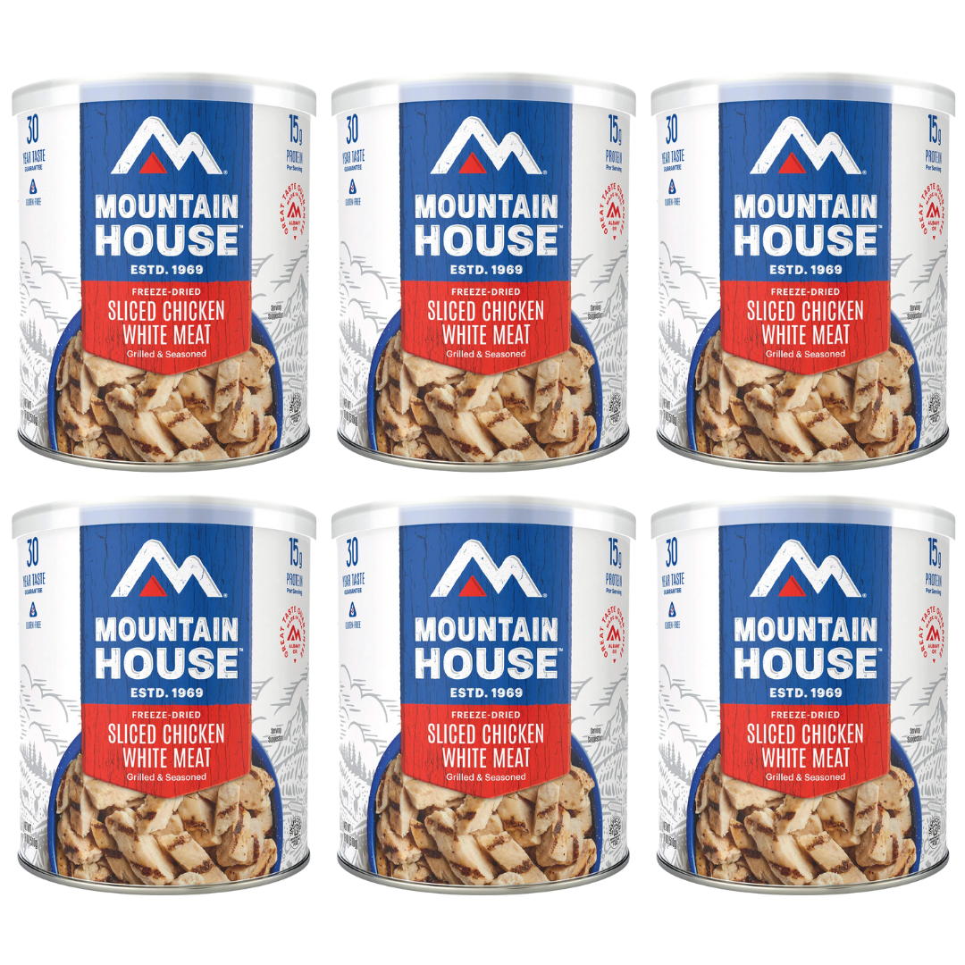 Freeze-Dried Seasoned Sliced Chicken Can- Mountain House
