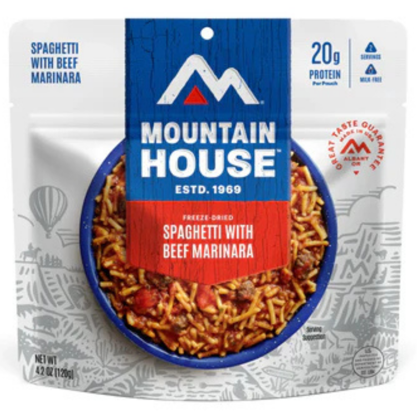 Freeze-Dried Spaghetti with Beef Marinara Pouch - Mountain House