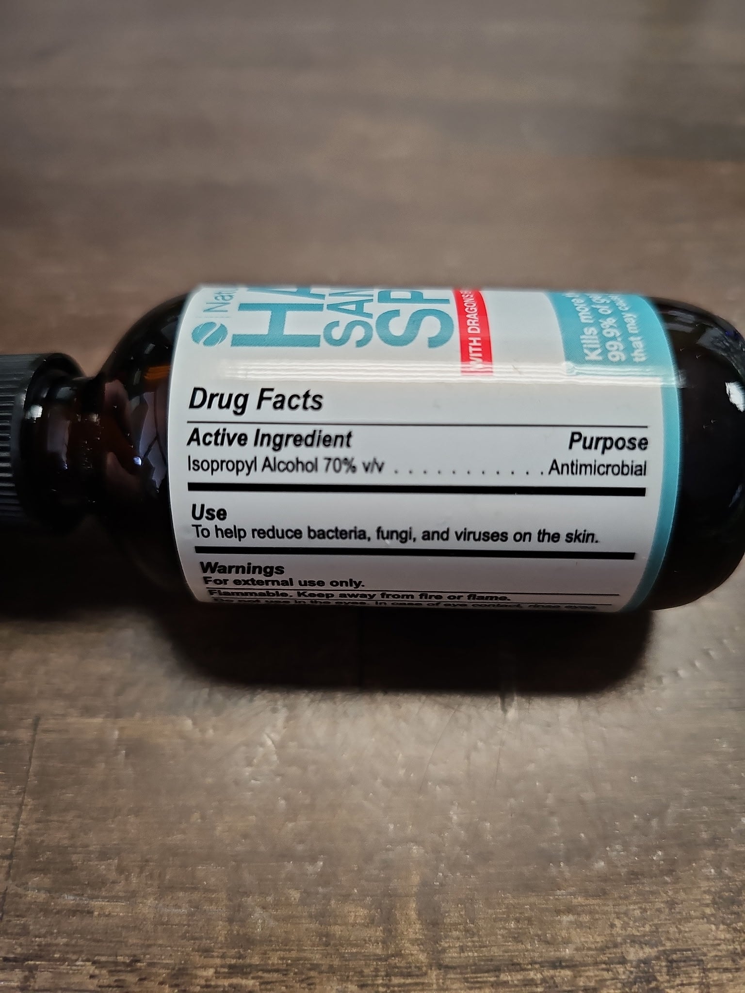 Hand Sanitizer Spray - Nature's Fusion - 2oz Bottle