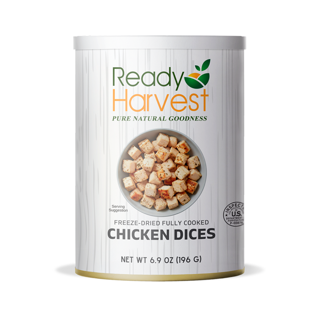 Ready Harvest Pantry Can – Freeze-Dried Fully Cooked Chicken Dices (6.9 oz)