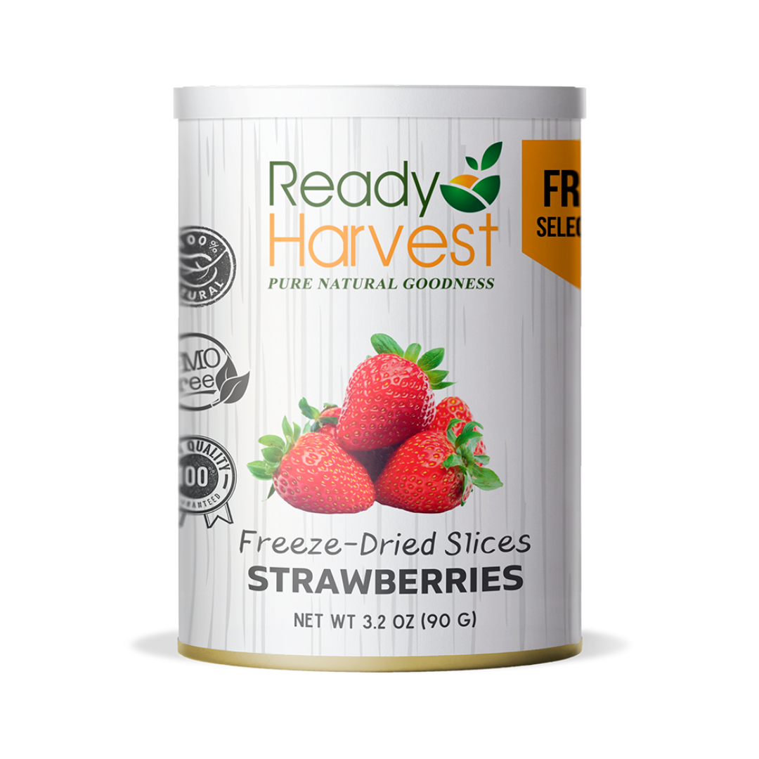 Ready Harvest Pantry Can – Freeze-Dried Strawberry Slices (3.2 oz)