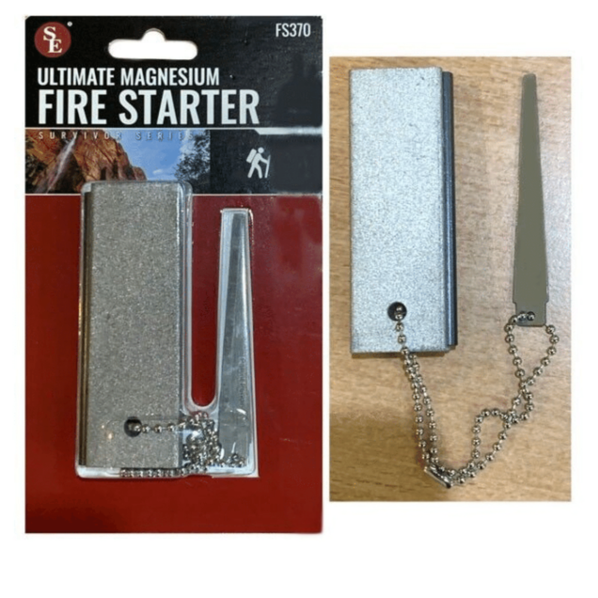 Magnesium Block and Flint Survival Fire Starter