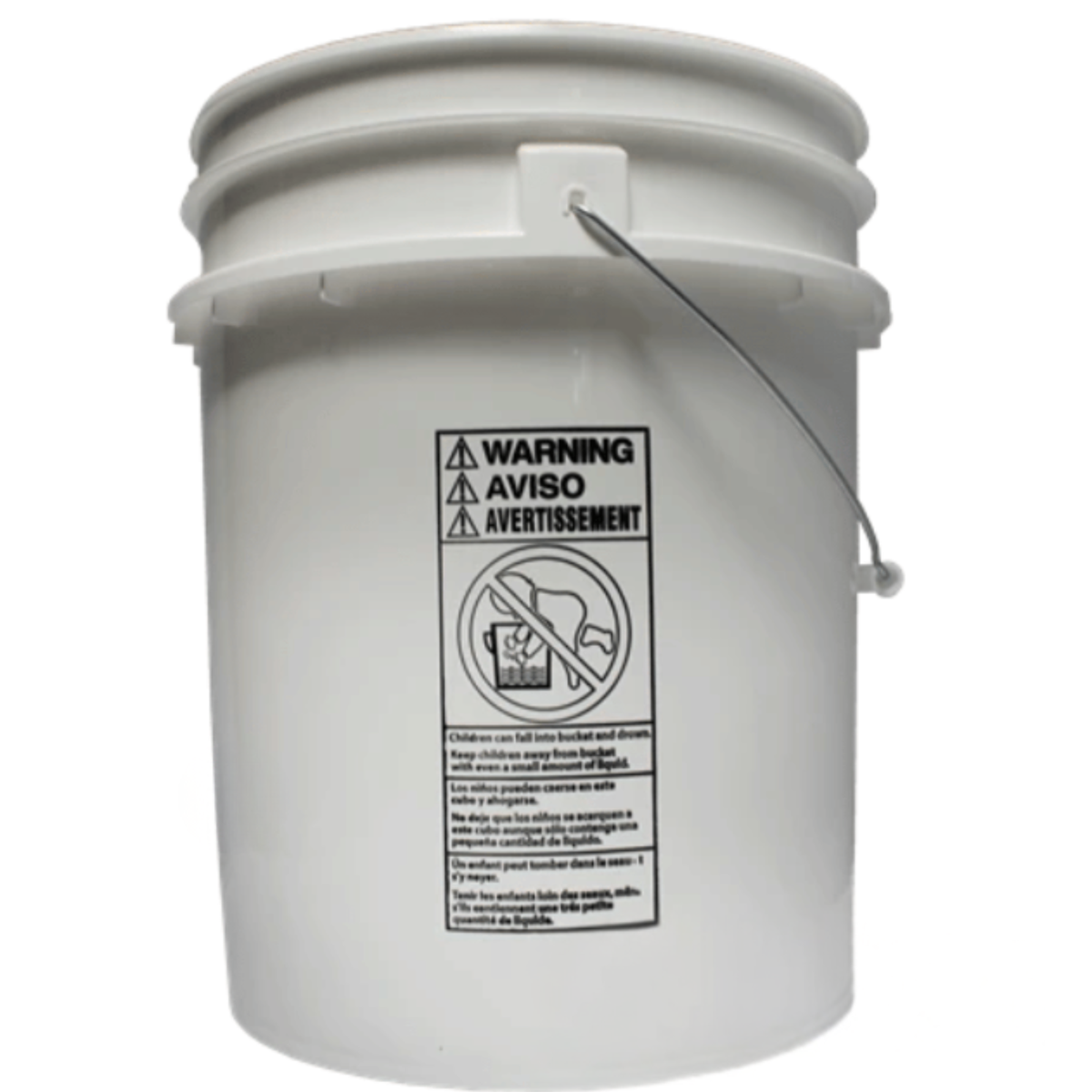 Bucket - White - 5 Gallon 90-Mil Food Grade Industrial