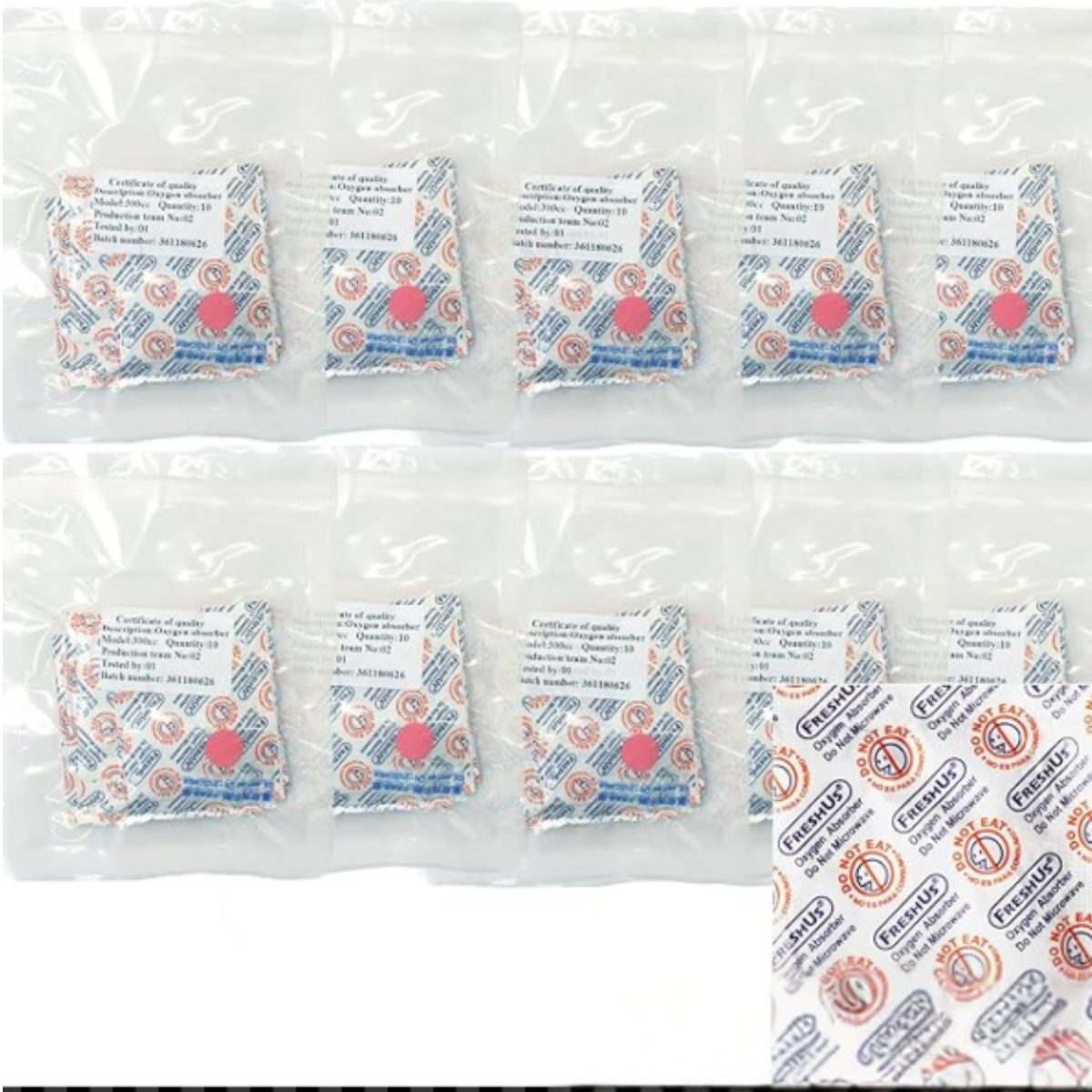 Oxygen Absorber 10 Pack (300 cc)