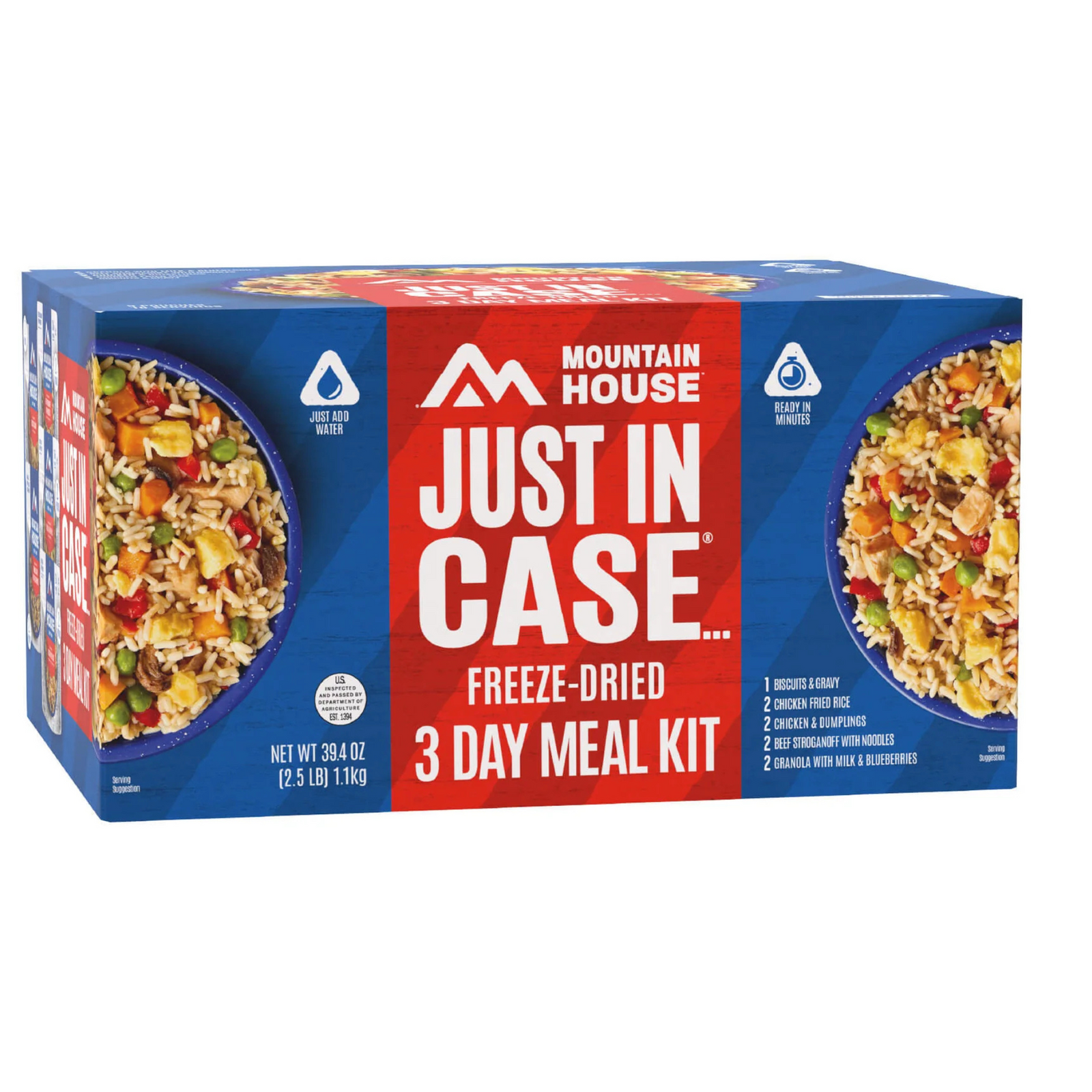 3-Day Emergency Freeze-Dried Food Supply Kit (Mountain House Pouches)