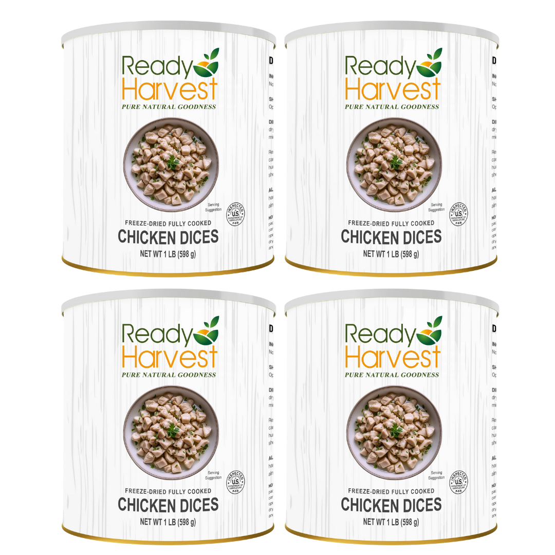 Ready Harvest Freeze-Dried Chicken Dices (Fully Cooked)