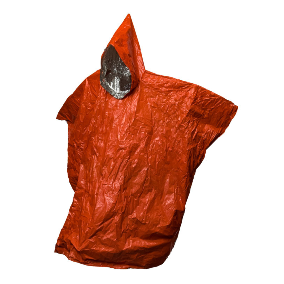 Aluminized Reusable Emergency Poncho (67&quot;x39&quot;)