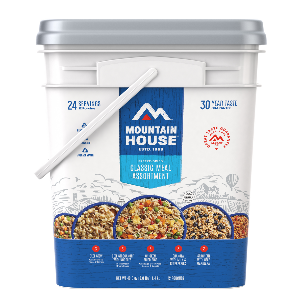 Mountain House Classic Bucket - 24 Servings