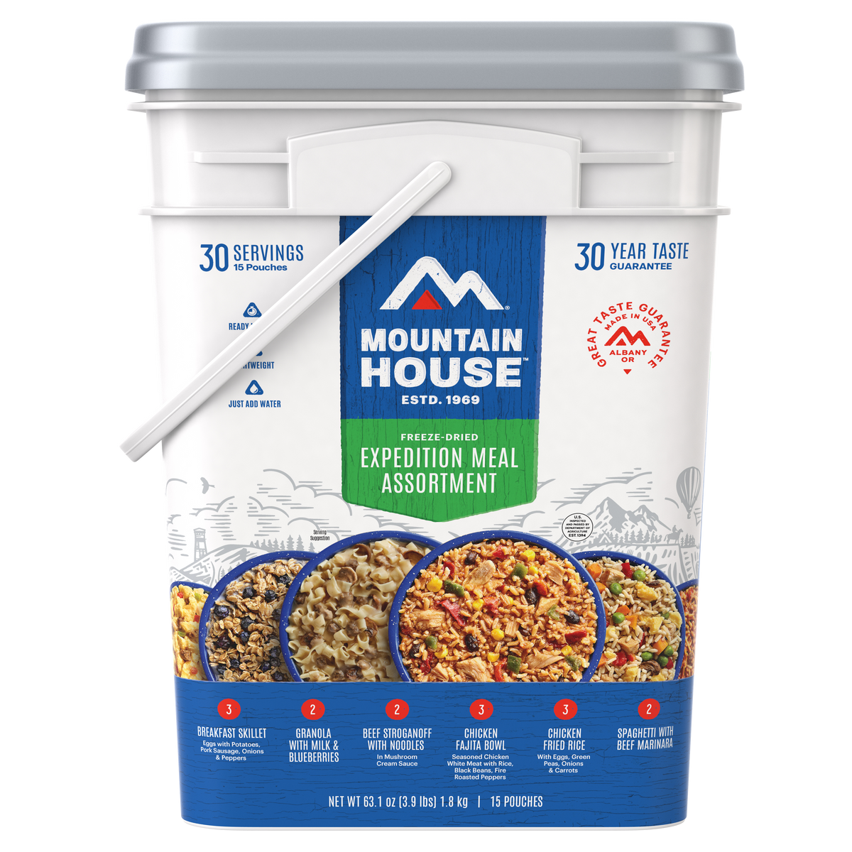 Mountain House 5-Day Expedition Bucket - 30 Servings