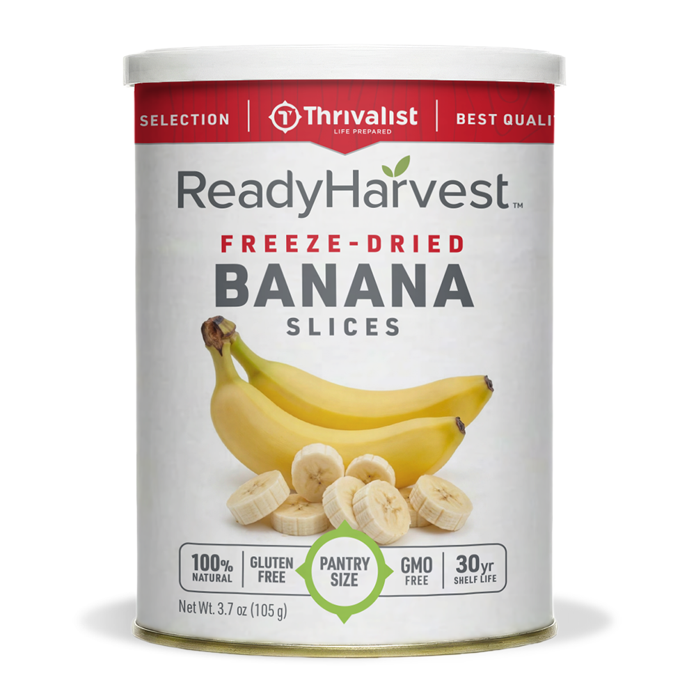 Ready Harvest Pantry Can - Freeze-Dried Banana Slices (3.7 oz)