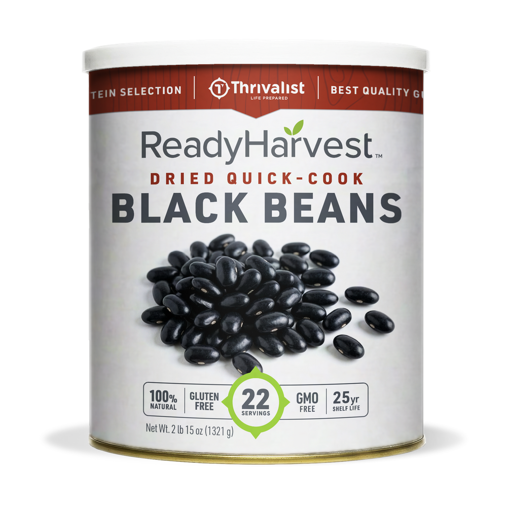 Ready Harvest Premium Quick-Cook Black Beans (25-Year Shelf Life)