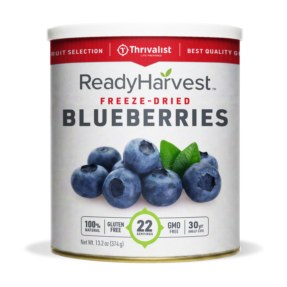 Ready Harvest Freeze-Dried Whole Blueberries (30-Year Shelf Life)
