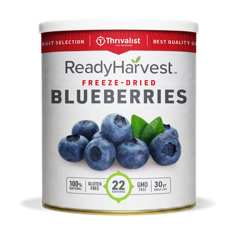 Ready Harvest Freeze-Dried Whole Blueberries (30-Year Shelf Life)