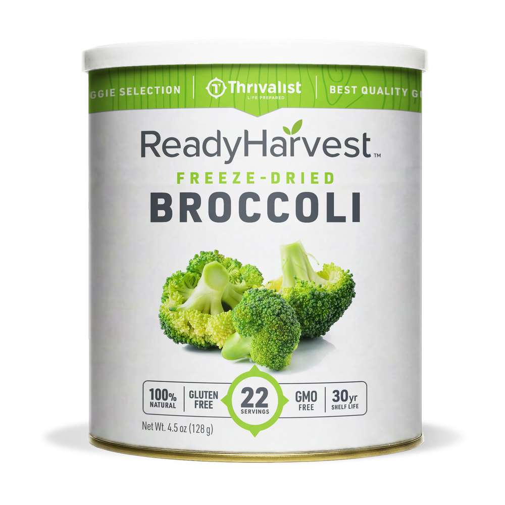 Ready Harvest Freeze-Dried Broccoli (30-Year Shelf Life)