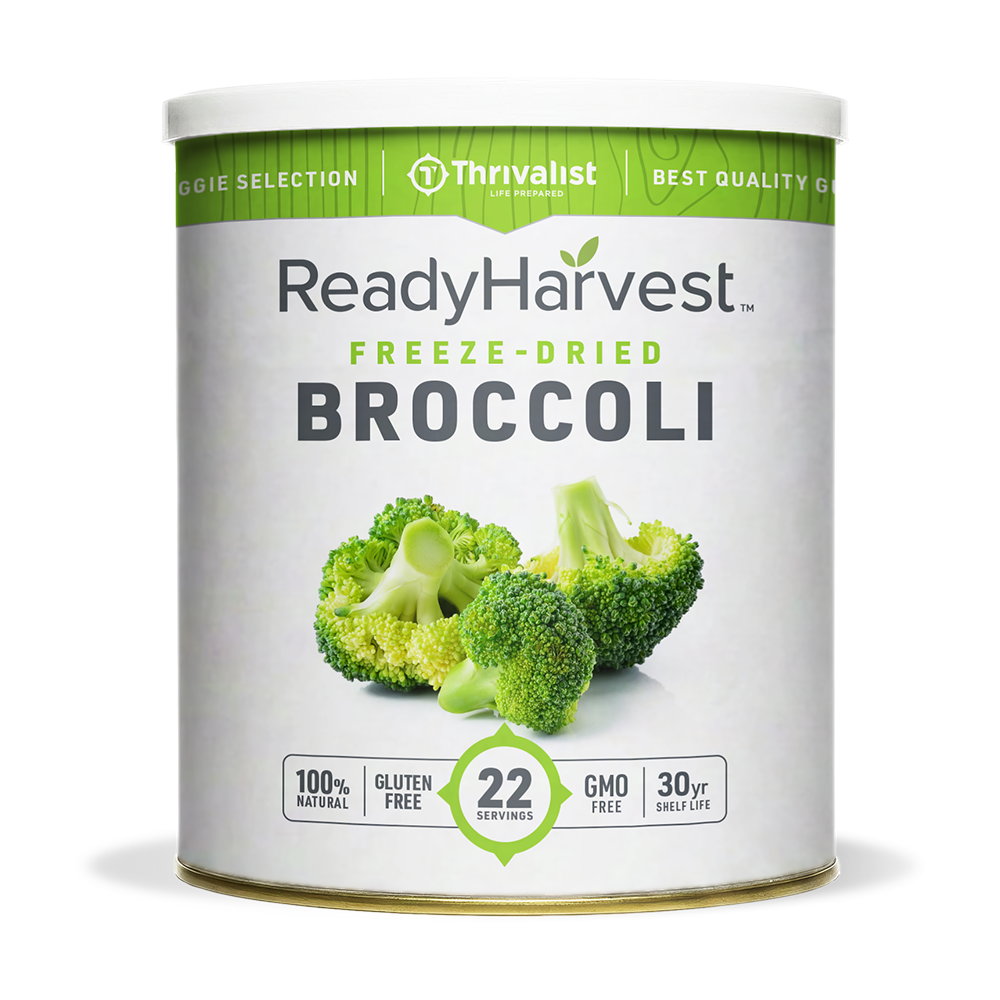 Ready Harvest Freeze-Dried Broccoli (30-Year Shelf Life)