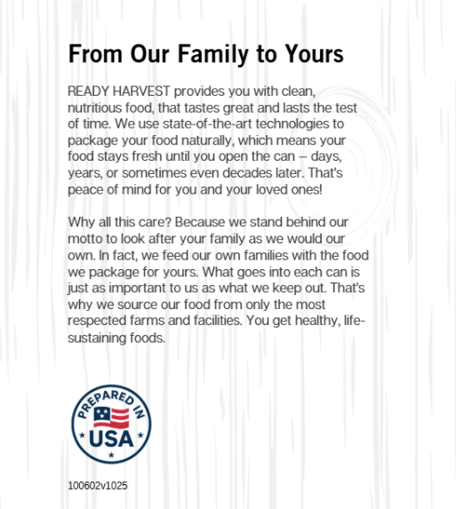 Ready Harvest Freeze-Dried Chicken Dices (Fully Cooked)