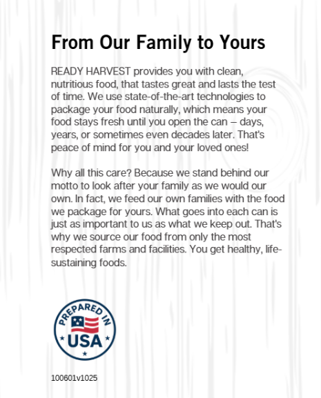 Ready Harvest Freeze-Dried Ground Beef (Fully Cooked)