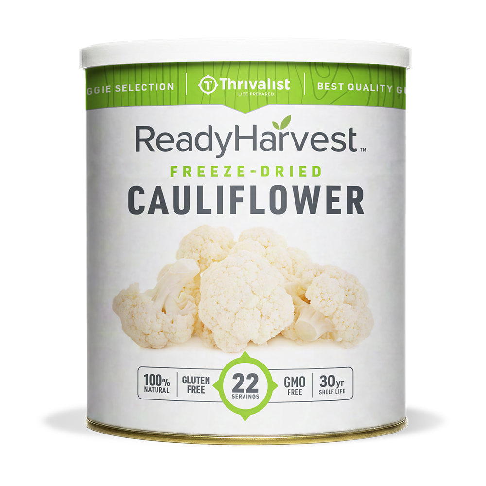 Ready Harvest Freeze-Dried Cauliflower (30-Year Shelf Life)