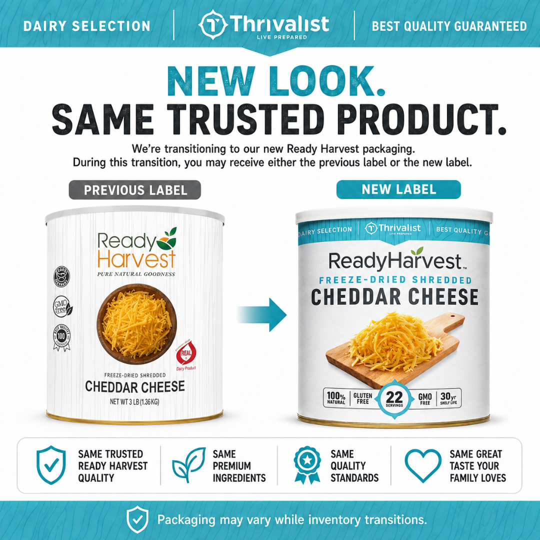 Ready Harvest Freeze-Dried Shredded Cheddar Cheese
