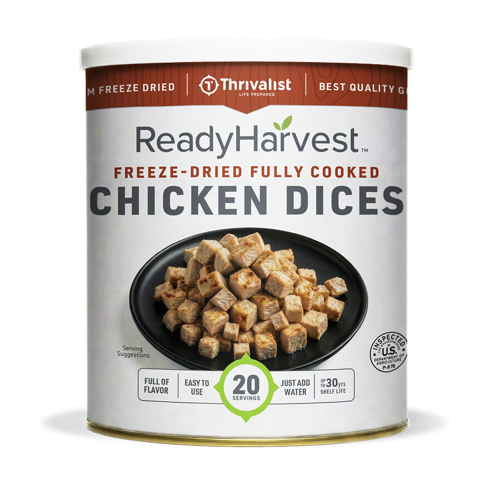 Ready Harvest Freeze-Dried Chicken Dices (Fully Cooked)
