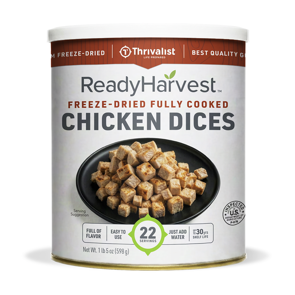 Ready Harvest Freeze-Dried Chicken Dices (Fully Cooked)