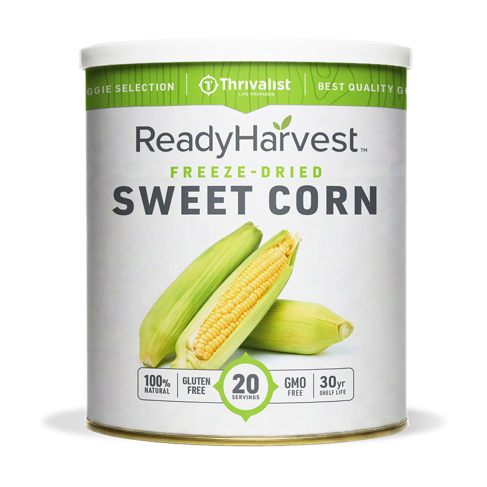Ready Harvest Freeze-Dried Sweet Corn (30-Year Shelf Life)